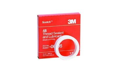 3M06195 1/2" X 260 IN TEFLON THREAD TAPE 48