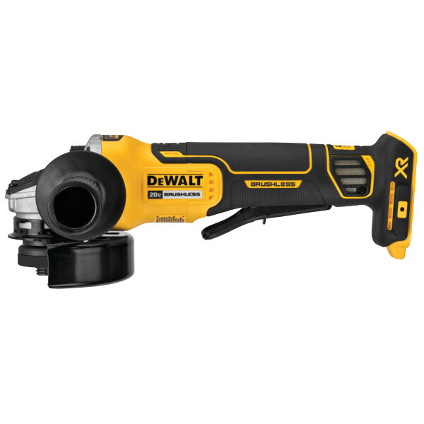 DEWDCG413B 4 1/2" 20V MAX XR BRUSHLESS PADDLE SWITCH SMALL ANGLE GRINDER W/ KICKBACK BRAKE