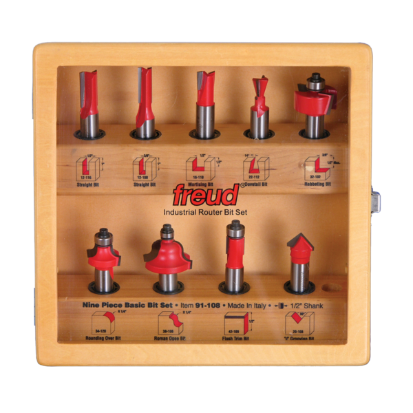 DIABLO-91-108 9PC ROUTER BIT SET