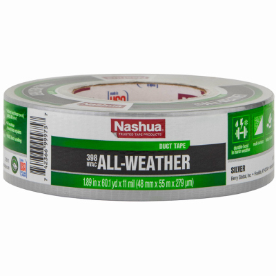 TAPENASHUA398-2 2 X 60 YD SILVER DUCT TAPE - NASHUA 398