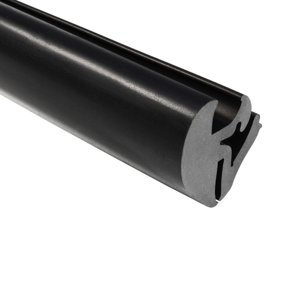 TRLLK1522 EPDM DENSE RUBBER ONE-PIECE LOCKING GASKET - 1/16" EDGE  1/4" GLASS 100FT