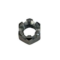 1-14 UNF SLOTTED HEX NUT ZINC PLATED