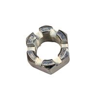 7/8-14 UNF SLOTTED HEX NUT GRADE 5 ZINC PLATED