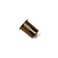 1/4-20 LARGE FLANGE KNURLED BODY STEEL RIVET NUT .027 TO .165 GRIP RANGE