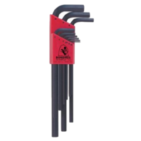 9PC LONG HEX KEY SET 1.5MM-10MM WITH CADDY