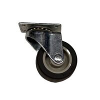2 X 15/16 THERMO PLASTIC RUBBER SWIVEL CASTER 90LB CAPACITY