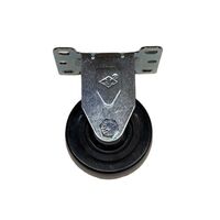 3 X 1 1/4 HARD RUBBER RIGID CASTER 150LB CAPACITY