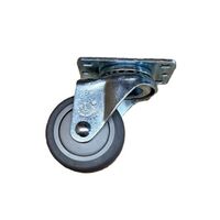 3 X 1 1/4 THERMO PLASTIC RUBBER SWIVEL CASTER 200LB CAPACITY