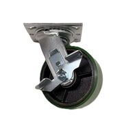 5 X 2 POLY/IRON SWIVEL CASTER 1000LB CAPACITY WITH TOP LOCK BRAKE