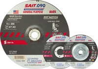 4 1/2&quot; X .090 X 5/8-11 TYPE 27 GENERAL PURPOSE STEEL DEPRESSED CENTER CUTTING WHEEL