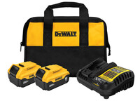 ***DISC***20V MAX 5.0AH STARTER BATTERY KIT W/ 2 BATTERIES, CHARGER &amp; A BAG
