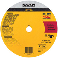 9&quot; X 5/64&quot; X 7/8&quot; TYPE 1 FLEXVOLT&#174; CERAMIC METAL CUTOFF WHEEL