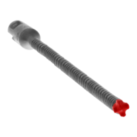 3/16" X 10" X 12" REBAR DEMON SDS-PLUS 4-CUTTER FULL CARBIDE HEAD HAMMER DRILL BIT