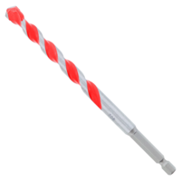 3/8" X 6" X 4" RED GRANITE PLUS CARBIDE-TIPPED HAMMER DRILL BIT 1/4" HEX DRIVE