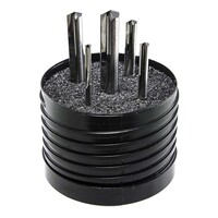 5PC STRAIGHT FLUTE DRILL SET 1/8 - 3/8 BY 8THS