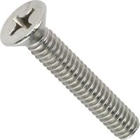 1/4-20 X 1" FLAT HEAD PHILLIPS DRIVE DECK SCREW ZINC PLATED