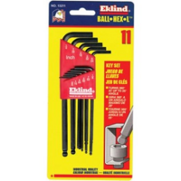 12PC BALL END LONG HEX KEY SET .050-5/16
