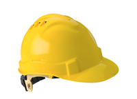 SERPENT SAFETY HELMET - CLASS C - YELLOW SHELL - RATCHET SUSPENSION