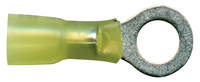 12-10 AWG 1/2 STUD YELLOW SEALED CRIMP RING TERMINAL