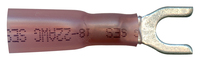 22-18 AWG #8 STUD RED SEALED CRIMP SPADE