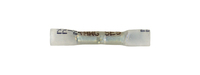24-22 AWG CLEAR POLYOLEFIN CRIMP &amp; HEAT SHRINK BUTT CONNECTOR