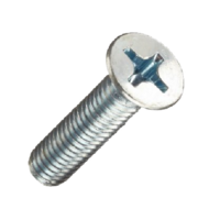 10-24 X 1 PHILLIPS FLAT HEAD MACHINE SCREW ZINC PLATED