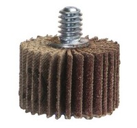 1 5/8&quot; X 1/2&quot; X 1/4-20 SUPER FINISH A/O MINI FLAP WHEEL 60 GRIT