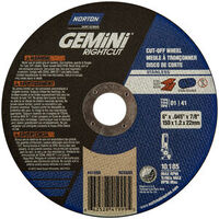 6&quot; X .045 X 7/8&quot; TYPE T01/41 A36 GEMINI RIGHTCUT INOX/SS CUTOFF WHEEL