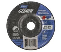 4&quot; X 1/4&quot; X 5/8&quot; TYPE 27 GEMINI MINI DISC DEPRESSED CENTER GRINDING WHEEL