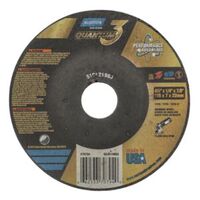 4 1/2&quot; X 1/4&quot; X 7/8&quot; TYPE 27 QUANTUM3 DEPRESSED CENTER GRINDING WHEEL