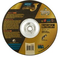 9 1/2&quot; X 1/4&quot; X 5/8-11 TYPE T27 QUANTAM 3 DEPRESSED CENTER GRINDING WHEEL