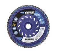 4 1/2&quot; X 5/8-11 NEON QUICK TRIM TYPE 27 FLAP DISC WITH PLASTIC PLATE 80 GRIT