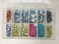 NYLON TERMINAL ASSORTMENT - PLASTIC BOX, 12 ITEMS, 200 PCS