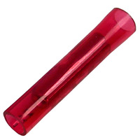22-16 AWG RED NYLON INSULATED BUTTED SEAM BUTT CONNECTOR - 50/PK