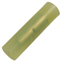 12-10 AWG YELLOW NYLON INSULATED BUTTED SEAM BUTT CONNECTOR