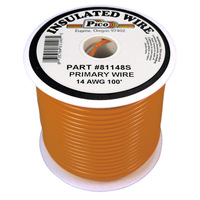 14 AWG ORANGE PRIMARY WIRE 100&#39; ROLL