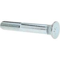 3/8-16 X 1 1/4" PLOW BOLT GRADE 5 ZINC PLATED