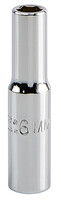 1/4 DRIVE 6MM DEEP SOCKET - 6 POINT