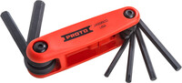 6PC FOLDING HEX KEY SET 5/32 - 3/8