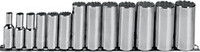 3/8 DRIVE 13 PIECE DEEP SOCKET SET 12 POINT