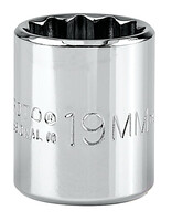 3/8 DRIVE 19MM SOCKET - 12 POINT