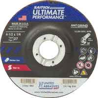4 1/2&quot; X 1/4&quot; X 7/8&quot; TYPE 27 HIGH PERFORMANCE GRINDING WHEEL