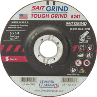 5&quot; X 1/4&quot; X 7/8&quot; TYPE 27 A24T GRINDING WHEEL