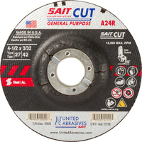 4 1/2&quot; X 3/32&quot; X 7/8&quot; TYPE 27 A60S SPECIALTY CUTOFF WHEEL