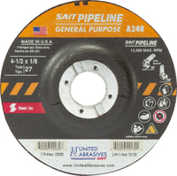 4 1/2&quot; X 1/8&quot; X 7/8&quot; TYPE 27 PIPELINE GRINDING/CUTOFF WHEEL