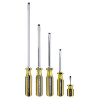 5PC SLOTTED 100 PLUS MAGNETIC TIP SCREWDRIVER SET