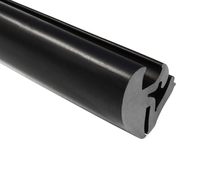 TRLLK1522 EPDM DENSE RUBBER ONE-PIECE LOCKING GASKET - 1/16" EDGE  1/4" GLASS 100FT