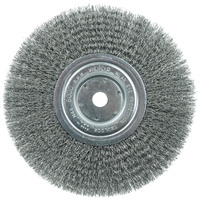 WEILER 8&quot; NARROW FACE CRIMPED WIRE WHEEL .0118 STEEL FILL 5/8&quot; ARBOR HOLE