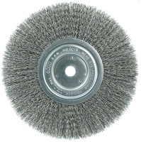 WEILER 8&quot; NARROW FACE CRIMPED WIRE WHEEL .014 STEEL FILL 5/8&quot; ARBOR HOLE