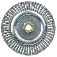6&quot; ROUGHNECK JR ROOT PASS STRINGER BEAD WELD CLEANING BRUSH .020 STEEL FILL 5/8-11 NUT
